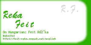 reka feit business card